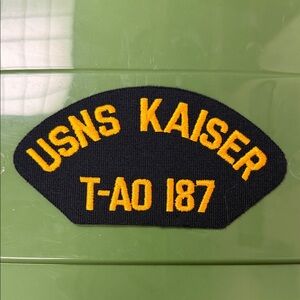 USNS Kaiser T-AO 187 embroidered naval Patch